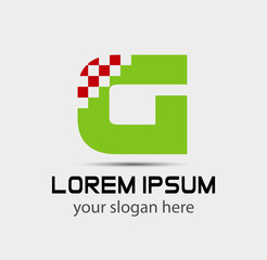 Fototapeta premium Letter g logo icon design template elements 