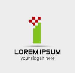 Obraz premium Number logo design.Number one logo.Logo 1 vector template 