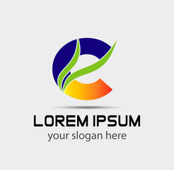 Letter C logo. Business logo vector illustration
