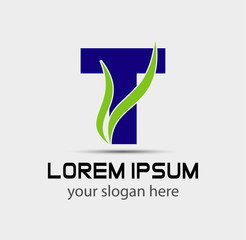 Letter T logo. Business logo vector illustration
