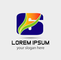 Number logo design.Number six logo.Logo 6 vector template
