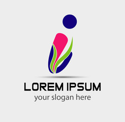 Letter i logo. Business logo vector illustration
