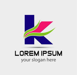 Fototapeta premium Letter K logo. Business logo vector illustration 