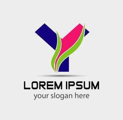 Letter Y logo. Business logo vector illustration
