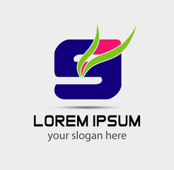 Logo g letter Vector illustration design template
