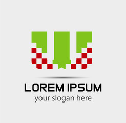 Letter w logo icon design template elements
