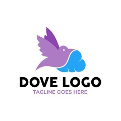 Fototapeta premium Unique Dove Logo Template