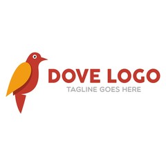 Unique Dove Logo Template
