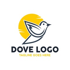Fototapeta premium Unique Dove Logo Template