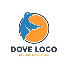 Unique Dove Logo Template