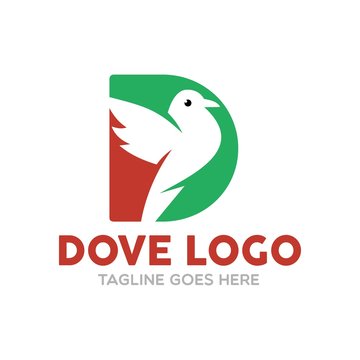 Unique Dove Logo Template