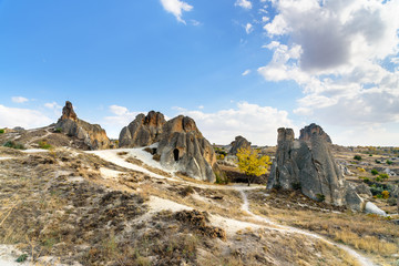 Cave houses in Goreme national park. Cappadocia. Turkey