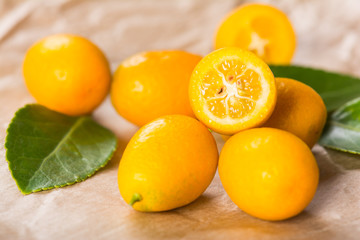 Kumquat, tropical citrus fruit