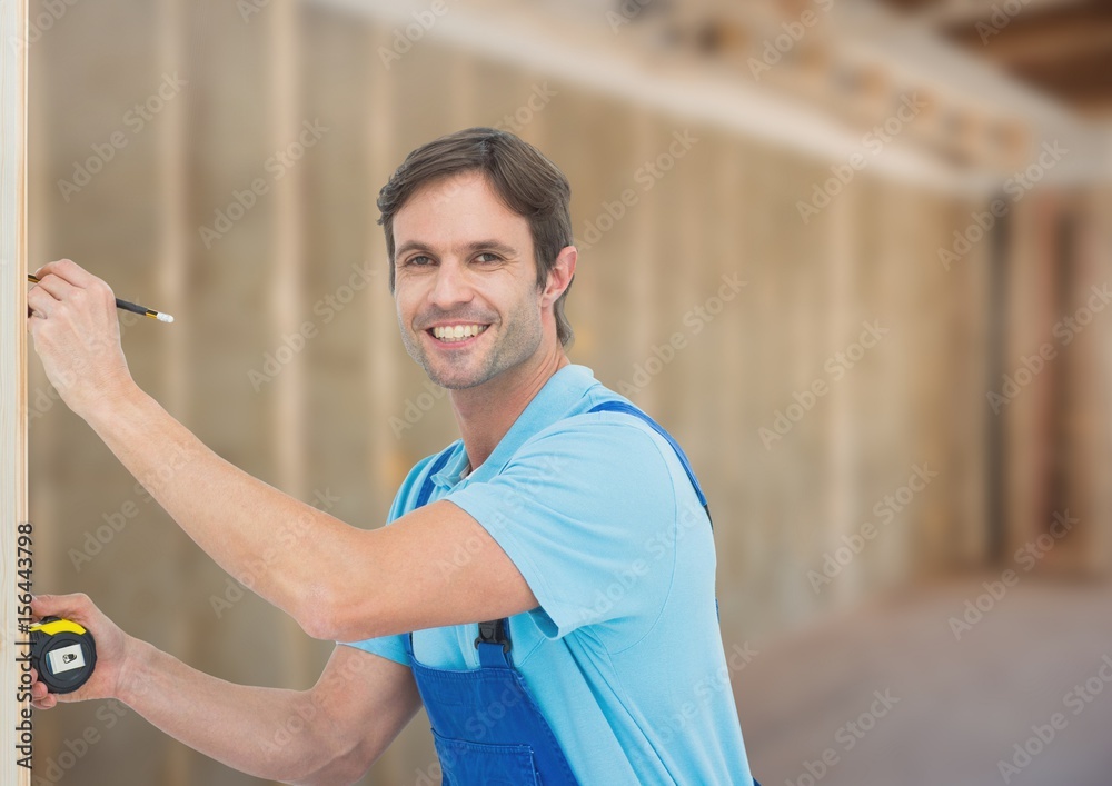 Sticker Carpenter on building site