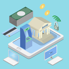 internet banking service concept