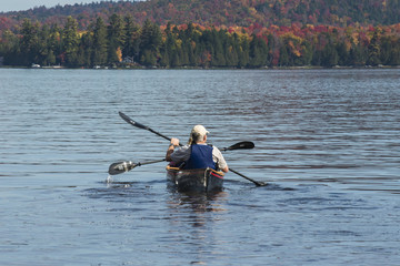 Adirondack lake in the fall