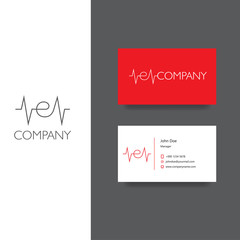 Fototapeta na wymiar e letter company Logo and business card template