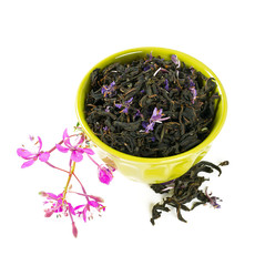 Fototapeta premium fireweed tea isolated on white