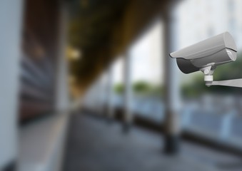 CCTV camera in building