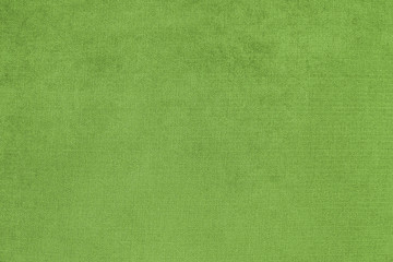 Background with green texture, velvet fabric