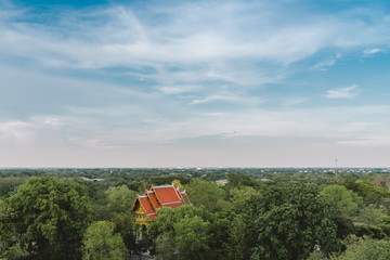 Thai temple in Suphanburi,Thailand.
