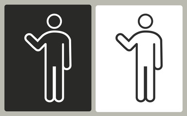 Man - vector icon.
