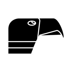 hawk icon over white background. vector illustration