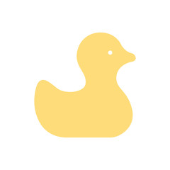 cute duck icon over white background. vector illustration