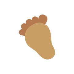 baby foot icon over white background. vector illustration