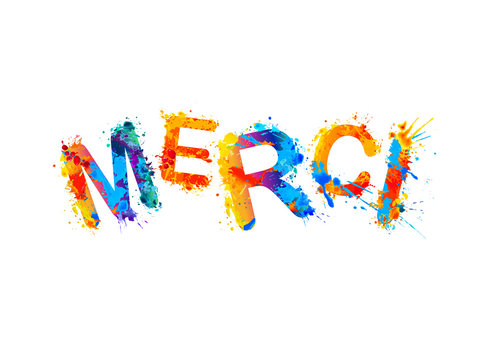 Inscription in French: Thank You (merci)