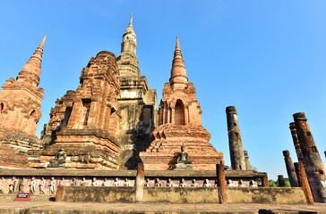 Wat Mahathat in Sukhothai Historical Park,Thailand