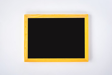 Wooden Blackboard isolate on white background.Vintage Filter