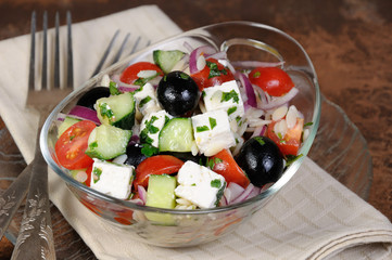 Greek Salad with Orzo