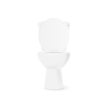 White open toilet bowl