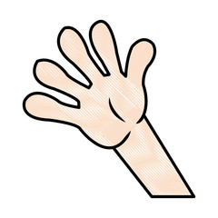 hand of child, cute skin texture pattern, vector illustration