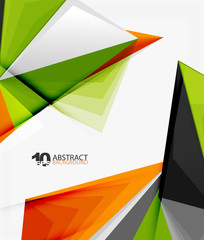 3d triangle polygonal abstract vector
