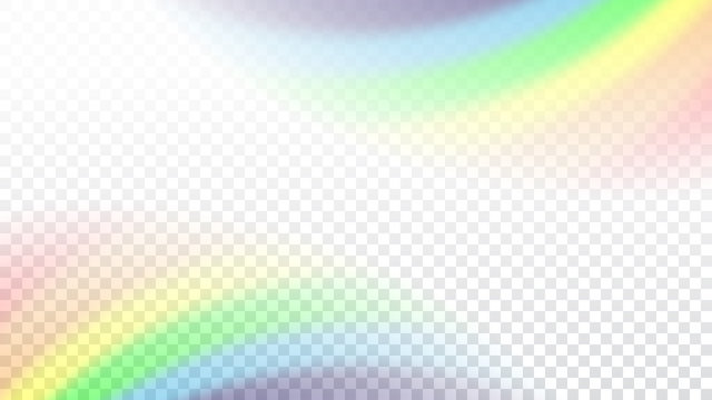 Rainbow gradient on white transparent background. Color rainbow abstract mesh. Colorful bright soft design. Vibrant smooth blur. Light effect. Vector illustration