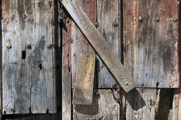 Old wooden door