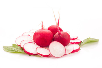 Fresh radish isolated