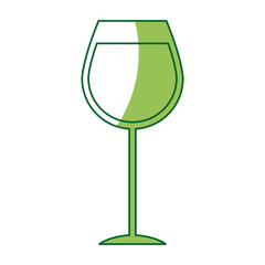 glass cup for drink bar. glassware, alcohol, liquid icon vector illustration