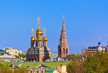 Fototapeta na wymiar Resurrection Church in Kadashi Sloboda - Moscow Russia