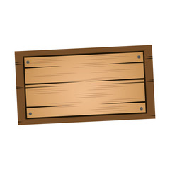 wooden board, old style blank icon vector illustration