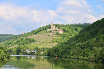 Fototapeta na wymiar Burg Hornberg am Neckar