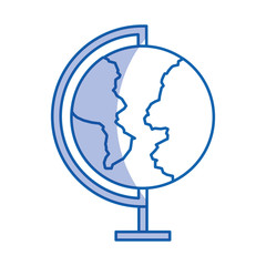 world planet school icon vector illustration design