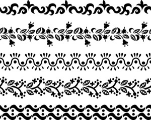 Seamless decorative borders