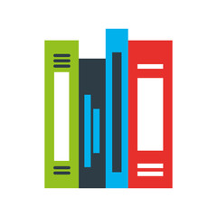 text books library icon vector illustration design