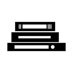 text books library icon vector illustration design