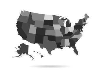 usa map with states 