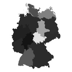 Germany regions map 