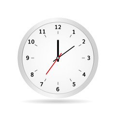 classic office clock vector 